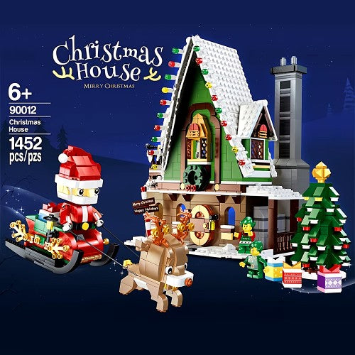 1452 Building Blocks, Christmas House Set Building Blocks Set with Santa Claus, Reindeer Sleigh for Kids 6+ 1452 Building Blocks, Christmas House Set Building Blocks Set with Santa Claus, Reindeer Sleigh for Kids 6+